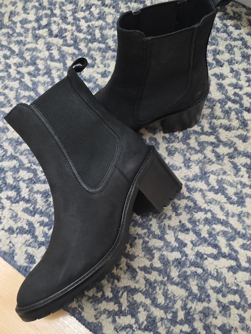 Thursday Boot Company Black Block-Heel Chelsea Boots